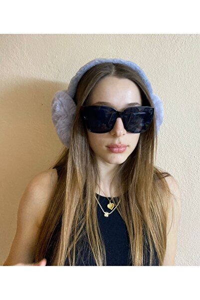 sema aksesuar Soğuktan Koruyucu Soft Peluş Tüylü Kışlık Kulaklık - Yumuşak - Yeni Yıl Yılbaşı Hediyesi