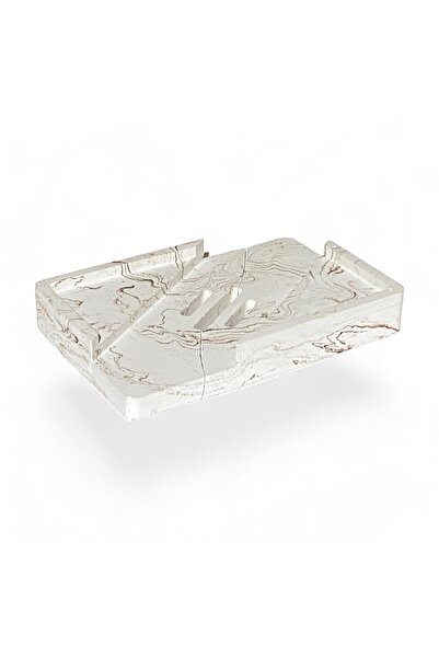 Chiko Mall Σετ αξεσουάρ μπάνιου από μάρμαρο με φυσική εμφάνιση (4 ΤΕΜΑΧΙΑ)