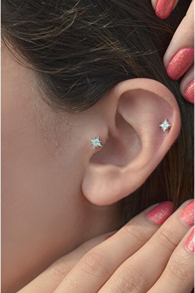 Sacce Scarves&Accessories Kutup Yıldızı Piercing Helix Kıkırdak