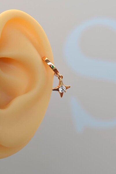 Sacce Scarves&Accessories Tektaşlı Kutup Yıldızı Halka Helix Piercing Lob Kık...