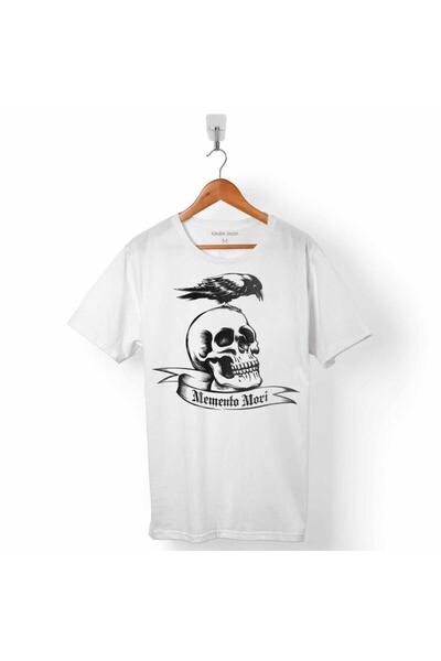 Kendim Seçtim Tricou pentru bărbați Memento Purple Skull Crow Skeleton Skull