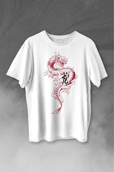 Kendim Seçtim Dragon Dragon Extremul Orient Japonez Drake Tricou Imprimat Jap...