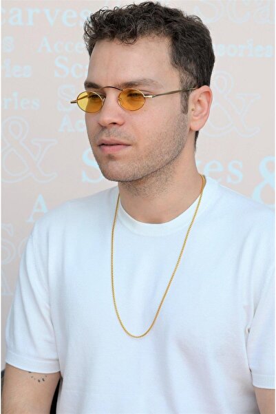 Sacce Scarves&Accessories Erkek Gold Çelik Zincir Ince 60 Cm