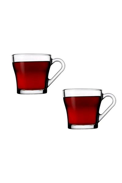 Paşabahçe Set of 2 Teacups with Handles 55233