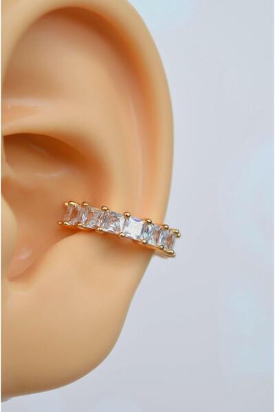 Sacce Scarves&Accessories Sıkıştırmalı Kıkırdak Küpesi Zirkon Earcuff
