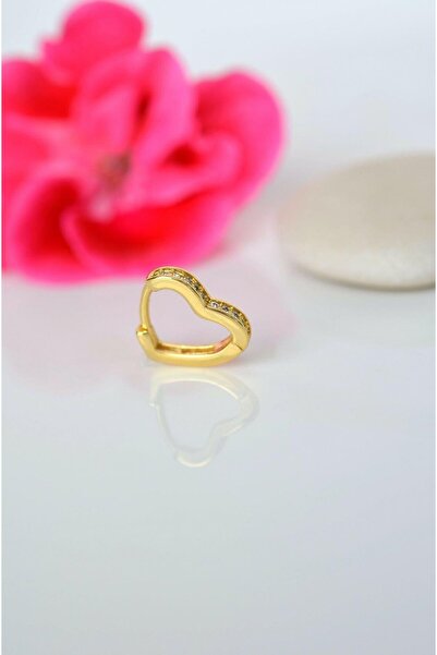 Sacce Scarves&Accessories Kalp Piercing Tragus Helix Kıkırdak Küpesi