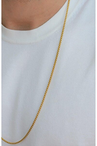 Sacce Scarves&Accessories Gold Color Men's Steel Chain Necklace 60cm