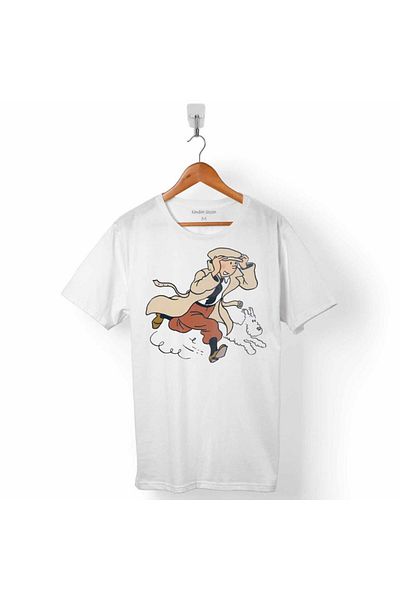 Kendim Seçtim Tricou Tintin Ten Ten pentru bărbați