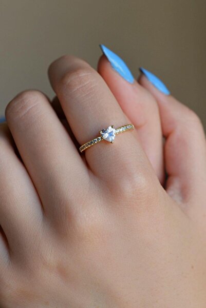 Sacce Scarves&Accessories Zirkon Kalpli İnce Yüzük Ayarlanabilir Yüzük