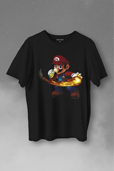 Kendim Seçtim Fire Starter Super Mario Smash Bros Game Štampano majica unisex...