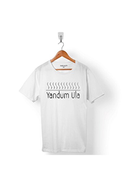 Kendim Seçtim Muške bele cipele Yandard Ula Štampano T-shirt