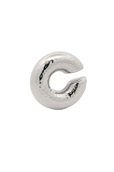 Sacce Scarves&Accessories Antique Model Large Domed Earcuff Wide Hoop Cartilage Earring Silver Color