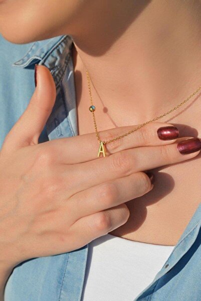 Sacce Scarves&Accessories Gold Çelik Harf Kolye A