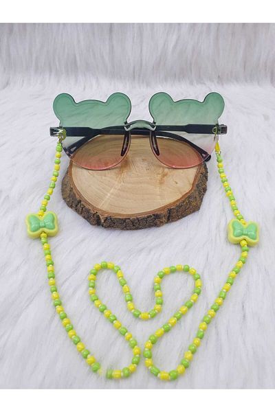 HAPPY HANDMADE Children's Eyewear Chain Unisex Eyewear Strap Beaded Children's Eyewear Chain
