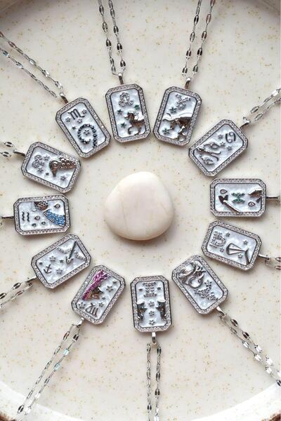 Sacce Scarves&Accessories Lion Silver Colored Steel Sign Necklace