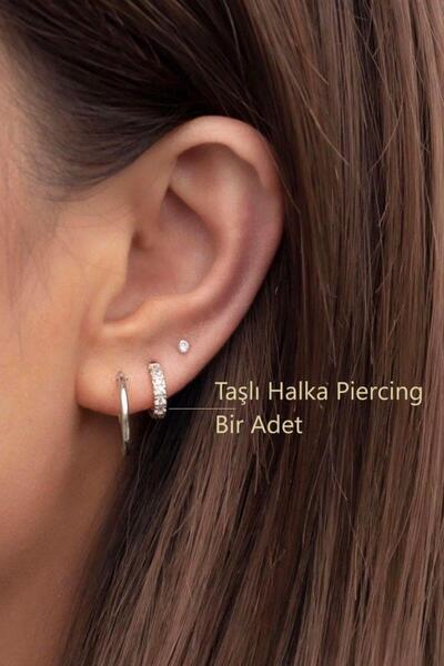 Sacce Scarves&Accessories Zirkon Taşlı Halka Tragus Piercing Helix Kıkırdak Forward Helix