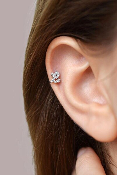 Sacce Scarves&Accessories L Harfi Piercing Gümüş Renkli Harf Piercing L