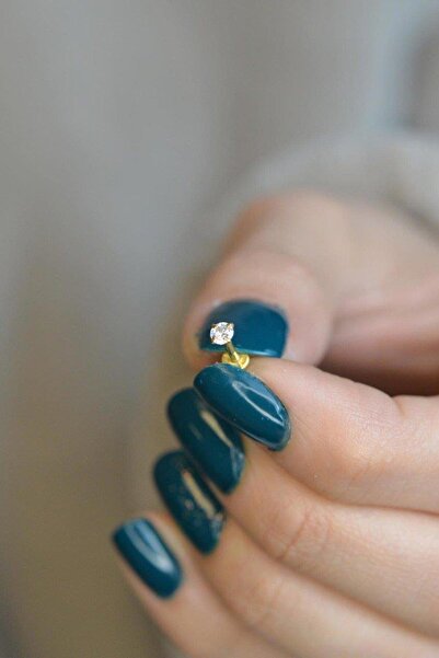 Sacce Scarves&Accessories Tektaş Çelik Piercing Tragus Helix Kıkırdak 6 Mm Gold Renkli