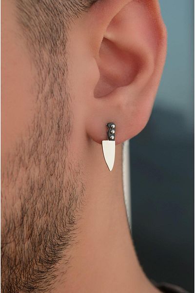 Sacce Scarves&Accessories Chef Knife Earring Steel