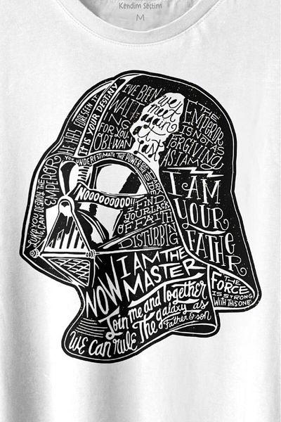 Kendim Seçtim Tricou cu imprimeu Star Wars Darth Vader Anakin Skywalker Tricou unisex
