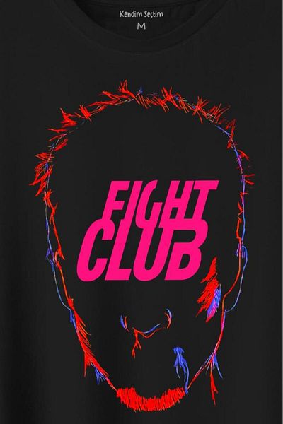 Kendim Seçtim Ταινία Fight Club Tyler Durden Μπλουζάκι με στάμπα Unisex
