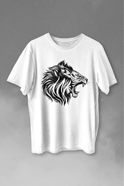 Kendim Seçtim Unisex majica Lion Lion Head Champion Galata Štampano