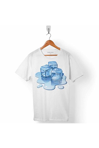 Kendim Seçtim Tricou pentru bărbați Winter Cold cu design Melting Ice
