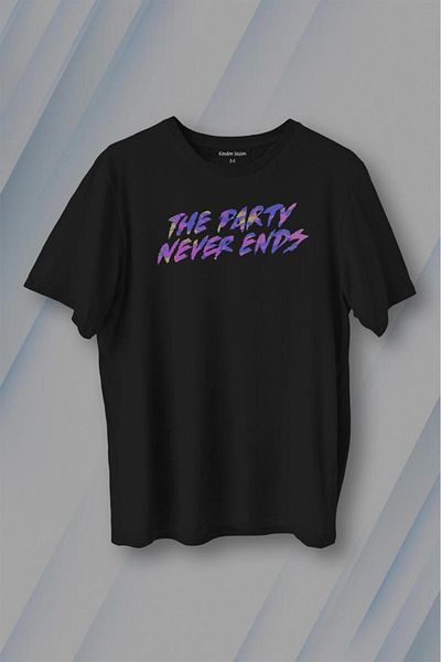 Kendim Seçtim Party Never Ends Music Tricou imprimat cu acid Tricou unisex