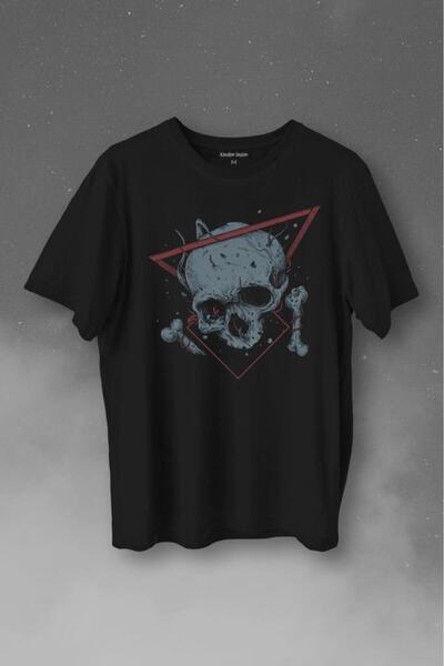 Kendim Seçtim Skull Skull Urban Street Culture Tricou Imprimat Minimal Tricou...