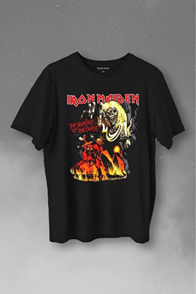 ZOKAWEAR Iron Maiden 2 The Number Of The Beast Music Štampano Majica Unisex T...