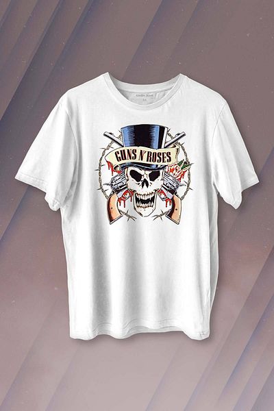 Kendim Seçtim Μπλουζάκι με στάμπα Guns N Roses And Rock Music Unisex T-shirt