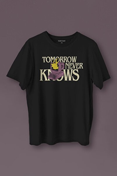 ZOKAWEAR Μπλουζάκι Unisex Tomorrow Never Knows y2k Future Vintage Street Μαύρ...