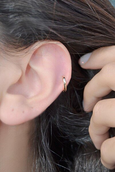 Sacce Scarves&Accessories Düz Halka Tragus Piercing