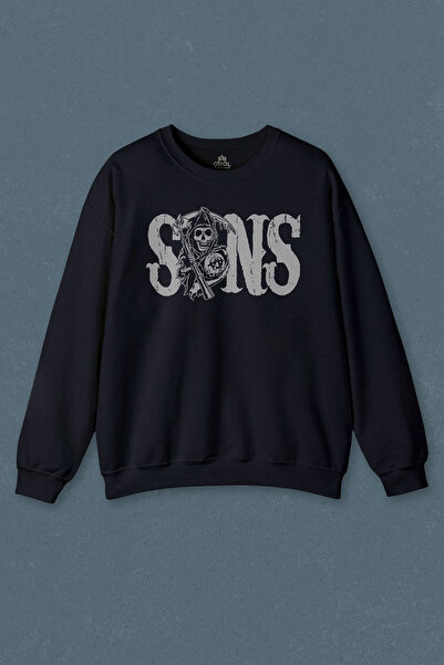 so cool Hanorac bleumarin Sons Of Anarchy Redwood Printed Sweat unisex