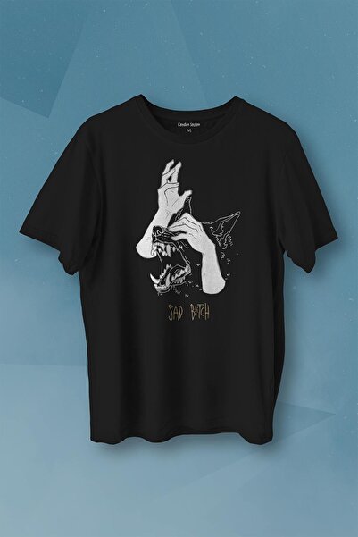 Kendim Seçtim Sad Bötch Dog Rebel Printed T-Shirt Unisex T-shirt