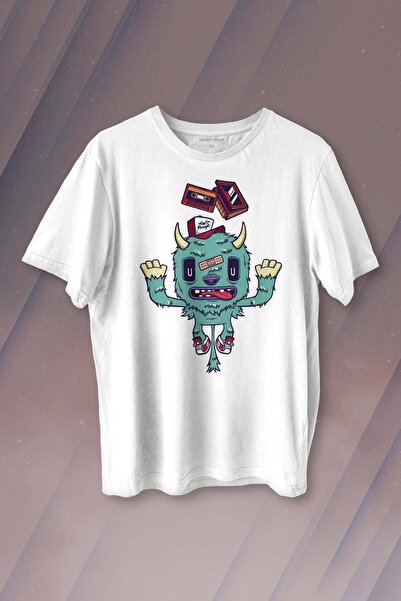 Kendim Seçtim Slatka majica retro čudovišta Daft Punk 90-ih Štampano unisex T...