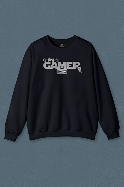 so cool Hanorac bleumarin The Gamer Computer Online Gamer Player Printed Swea...