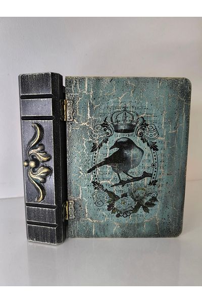 IremTasarimAtolyesi Wooden Custom Design Home Decoration Book Box