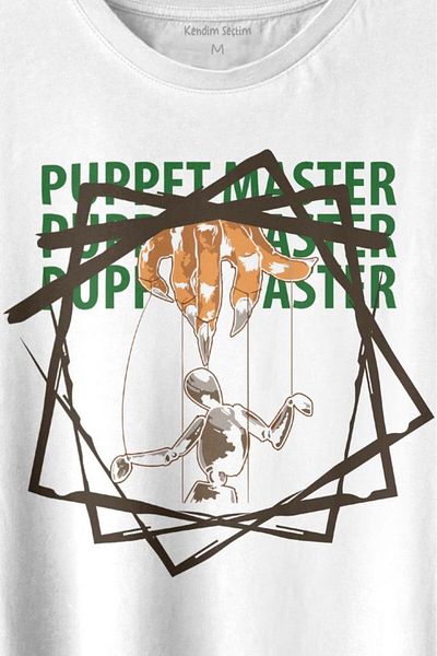Kendim Seçtim Μπλουζάκι Dummy Puppet Master Geometric Printed T-shirt Unisex