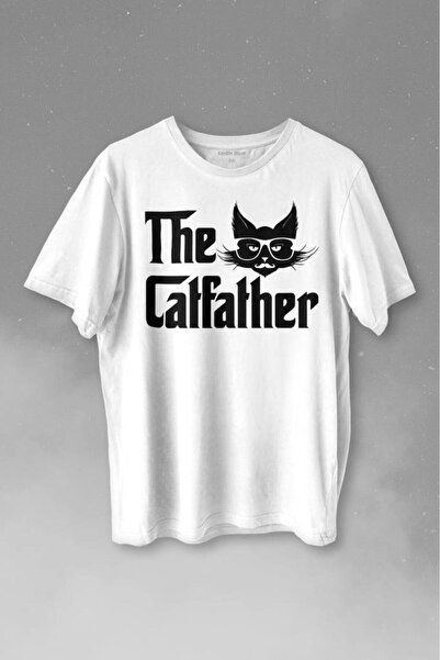 Kendim Seçtim Kum mačka Otac Catfather Baba mačka Štampano Majica Unisex T-shirt