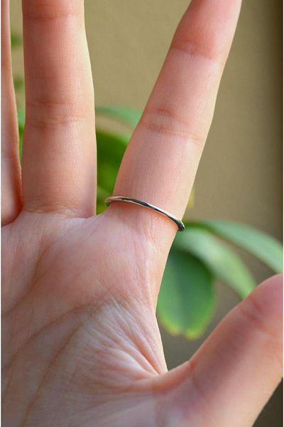 Sacce Scarves&Accessories Letter Ring Y Silver Color