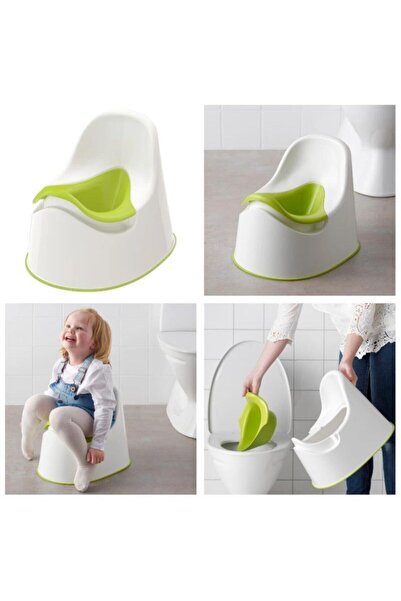 IKEA Lockıg Bebek Çocuk Lazımlık Yeşil-beyaz