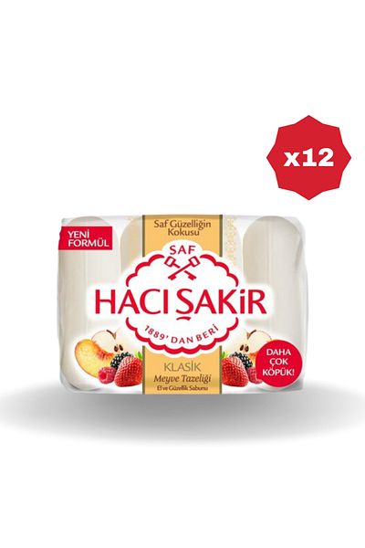 Hacı Şakir Hacisakir beauty soap fruit freshness 4x70 gr - (12 pieces)