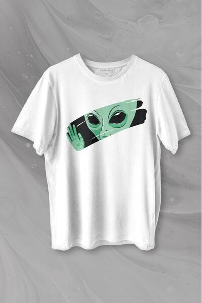 Kendim Seçtim Ufo vanzemaljac zeleni E.T. NASA planeta Štampano majica unisex...