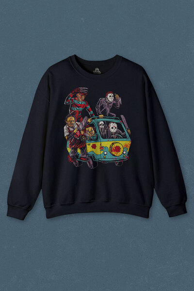 so cool Hanorac bleumarin Film de groază Halloween Chucky Freddy Witches Film...