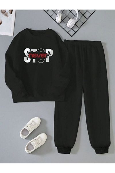 armicem Σετ παιδικές φόρμες Unisex με στάμπα Stop-Start