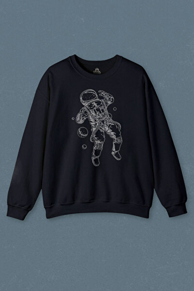 so cool Hanorac Albastru Marin Astronaut Space Cosmos Galaxy Planet Imprimat Transpirație Unisex