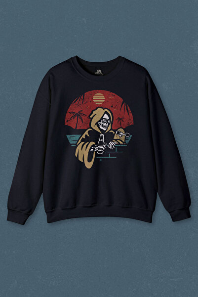 so cool Hanorac albastru bleumarin Dont Kill My Vibe Transpirație unisex cu imprimeu amuzant