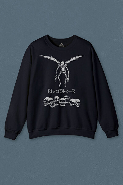 so cool Mračnoplava majica japanskog stila Death Note Black Air Hip Hop Štamp...