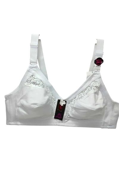 NARIYA Women's Plus Size Bra Gathering D Cup Combed Cotton Bra Wire Free Wide Daily Comfortable Underwear